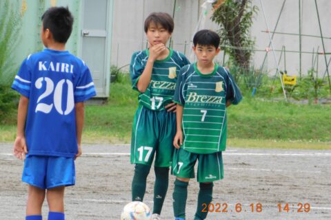 2022.06.18　（５）６年生　Ｕ－１２練習試合／（勝）１２－１　vs　ＦＣレガーレＵ－１２（座間市）